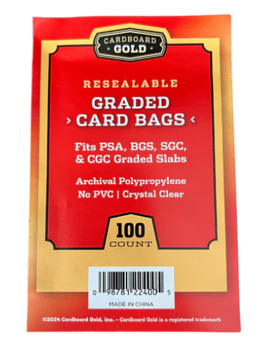 Cardboard Gold Resealable Graded Card Sleeves