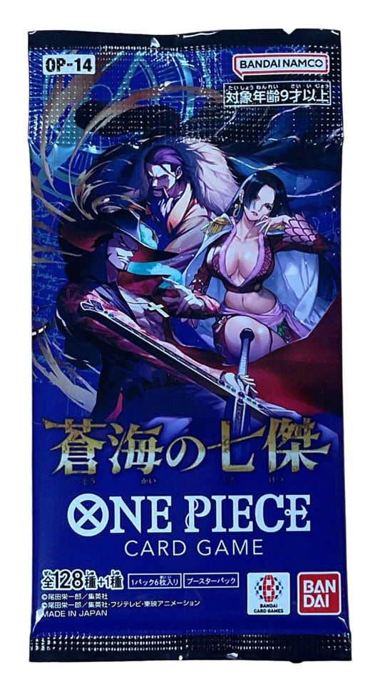 One Piece OP-14 The Azure’s Sea’s Seven Japanese Booster Pack